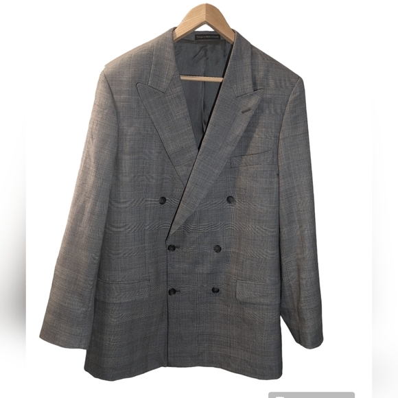 Oscar de la Renta Other - Vintage Oscar de la Renta houndstooth double breasted suit jacket size 44L